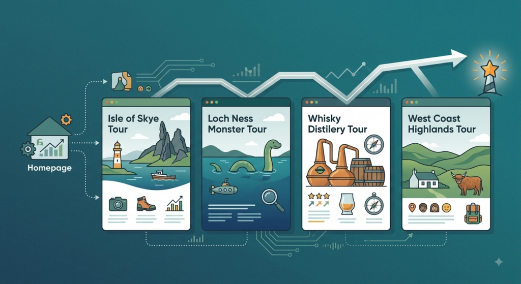 scottish tour pages example for seo